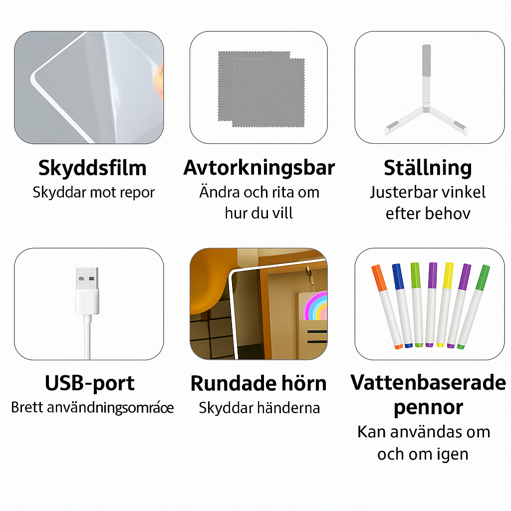 Magic LED-drawing board