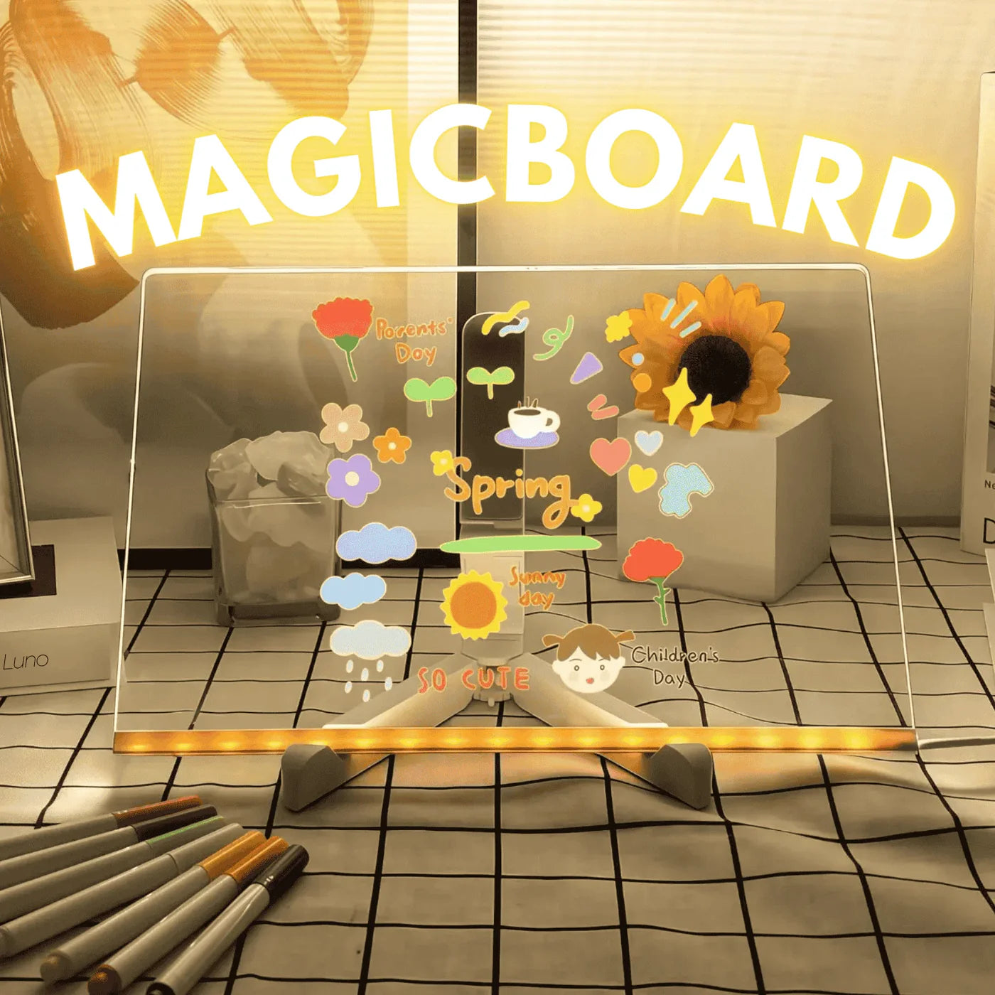 Magic LED-drawing board